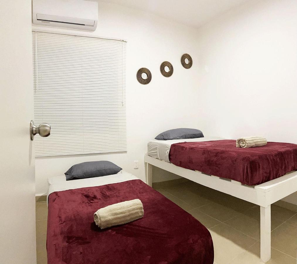 Angels Beach Condo Con Piscina, Parking Y Parque 普拉亚卡门 外观 照片